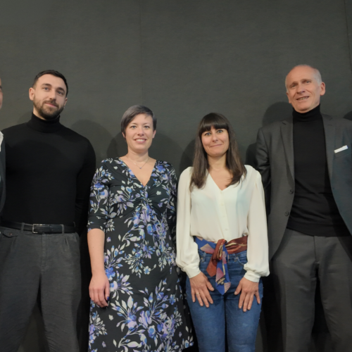 1 - Da sin. Salvatore Pisani, Gioele Cetoloni, Ester Falletta, Olivia Lentucci, Andrea Brotini, Luigi Trenti